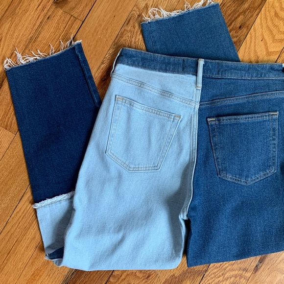 High-Waisted Y2K style Patchwork Jeans - Size 27 - Picture 6 of 7